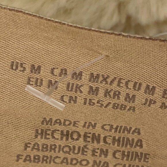 Forever 21 Beige Faux Fur Hoodie Jacket – Soft Plush Zip-Up – Size M - Picture 2 of 7